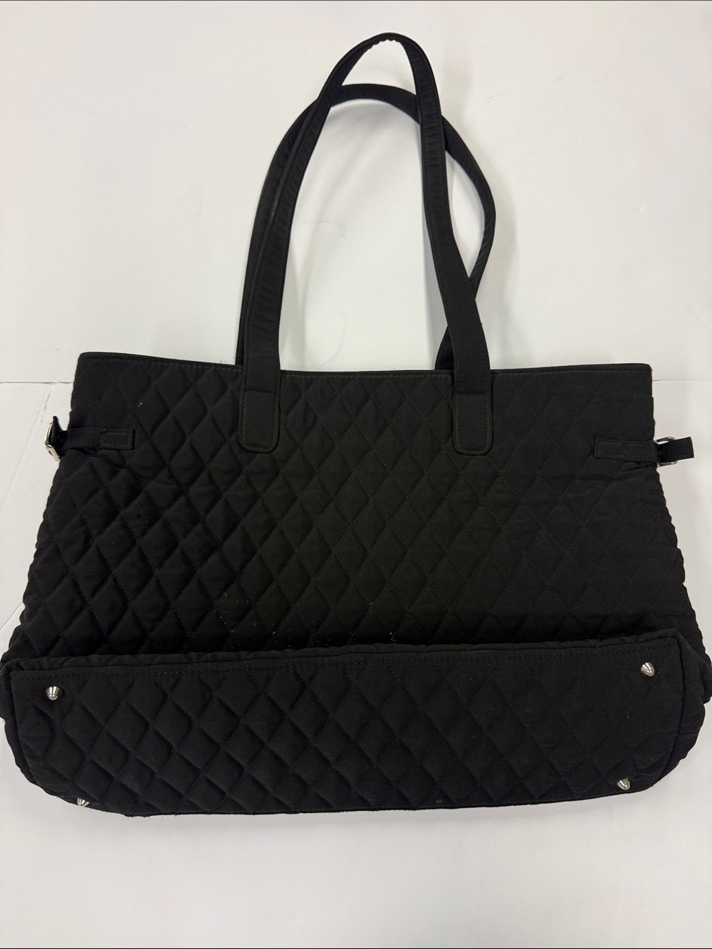 Vera Bradley Quilted Black Tote Bag - Classic Everyday Carry
